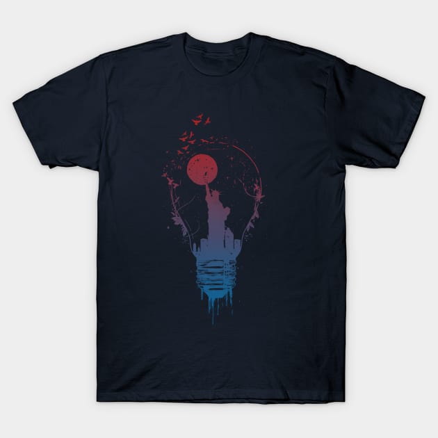 Big city lights II (dark) T-Shirt by soltib